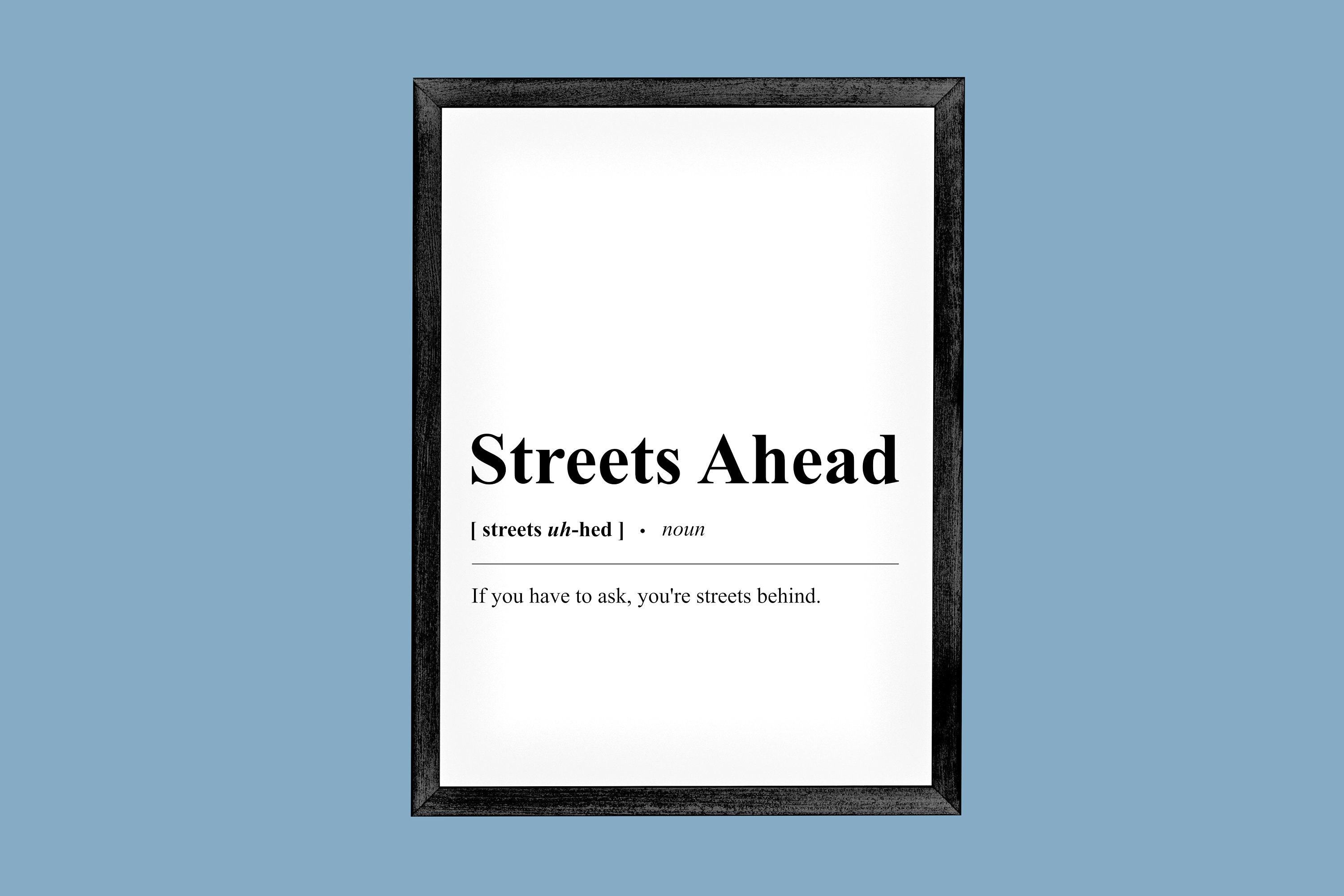 コミュニティ「Streets Ahead」辞書の定義プリント A3 A4 A5 - ピアス 