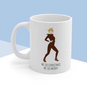 Britta Perry from Community as a Christmas Tree - "Me So Christmas, Me So Merry!" Quote Mug - Regional Holiday Music Episode