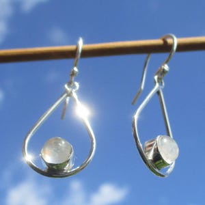 Moonstone earrings silver 925