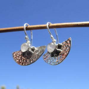 Moonstone earrings silver 925