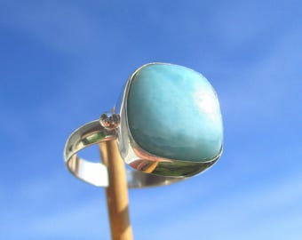 Larimar - Ring - Größe 17,25 - Silber 925