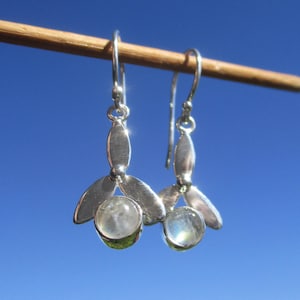 Moonstone earrings silver 925