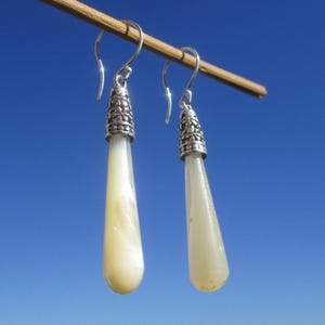 Mother of pearl earrings silver 925