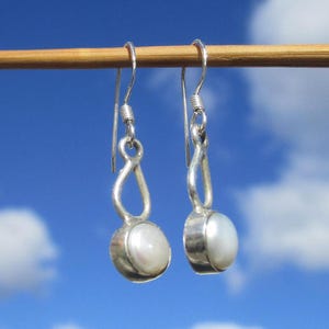 Mother of pearl earrings silver 925