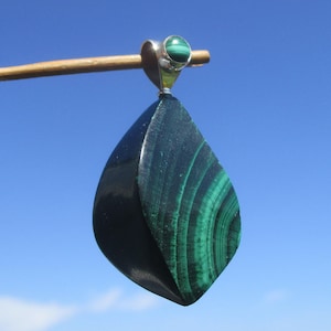 Malachite - Pendant Silver 925 with Malachite