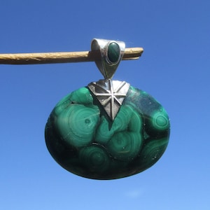 Malachite - Pendant Silver 925 with Malachite