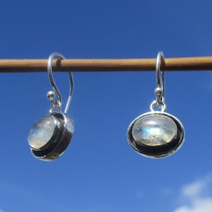 Moonstone earrings silver 925