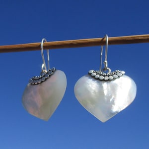 Mother of pearl earrings silver 925