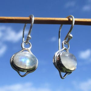 Moonstone earrings silver 925