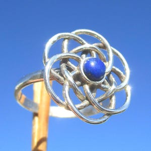 Lapislazuli - Ring Gr. 17,5 - Silber 925