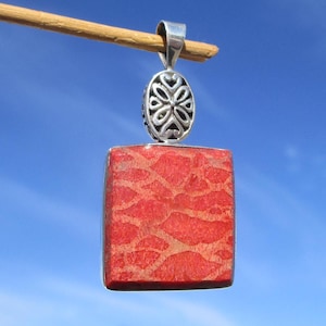 Coral from Indonesia - Pendant Silver 925