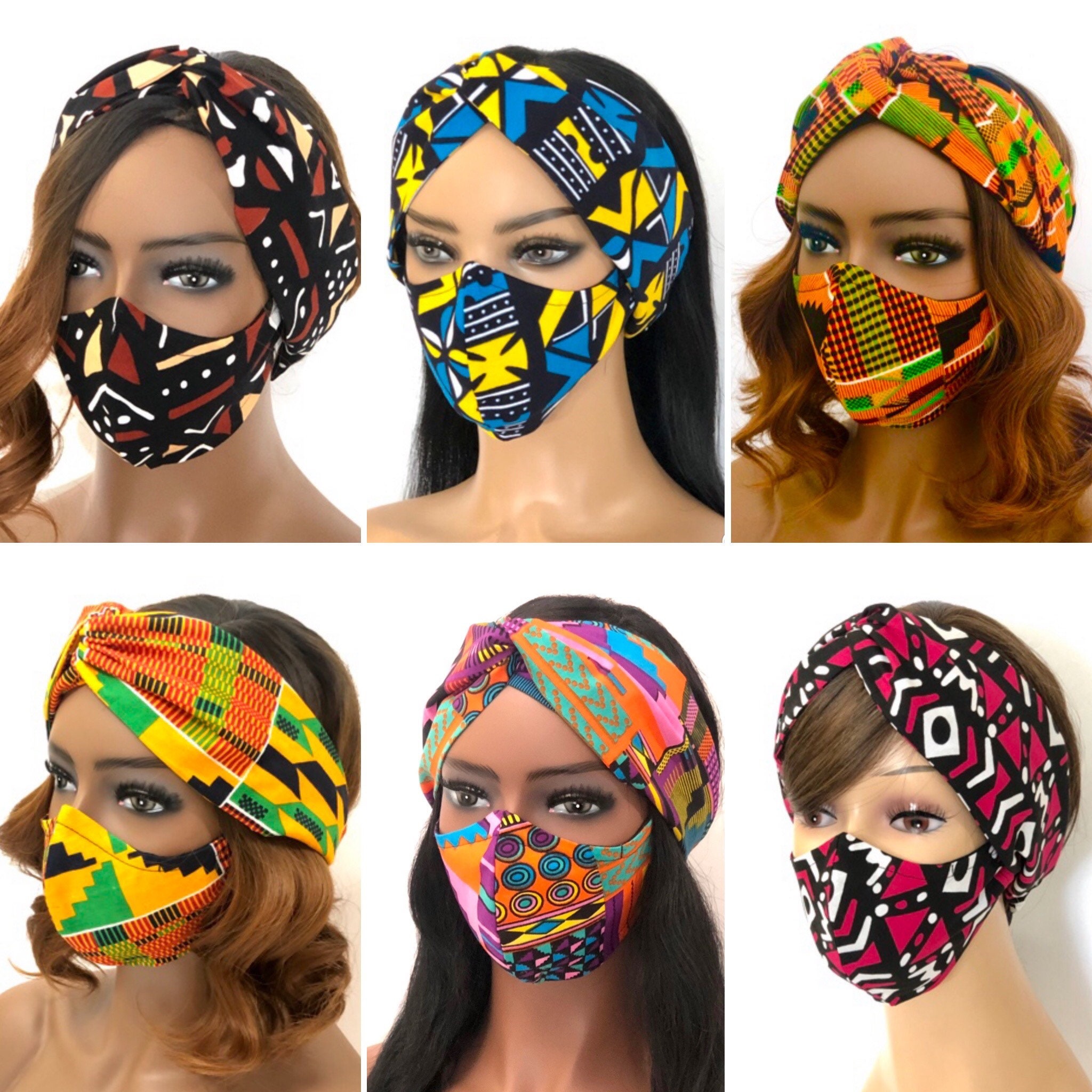 Face Mask Set With Nose Wire Filter Pocket Ear Loops & Etsy
