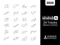 F1 Track SVG Bundle | 2026 Formula 1 Circuits (Digital Download) product logo