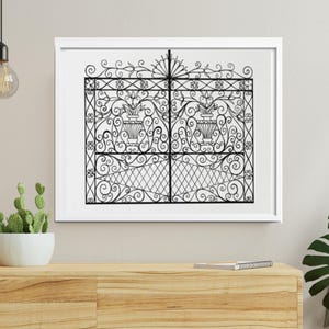 Charleston Art Print | Charleston Wall Art | Charleston Gates | Boone Hall, Plantation Gate | Wall Decor| Anniversary Gift | Gift for Her