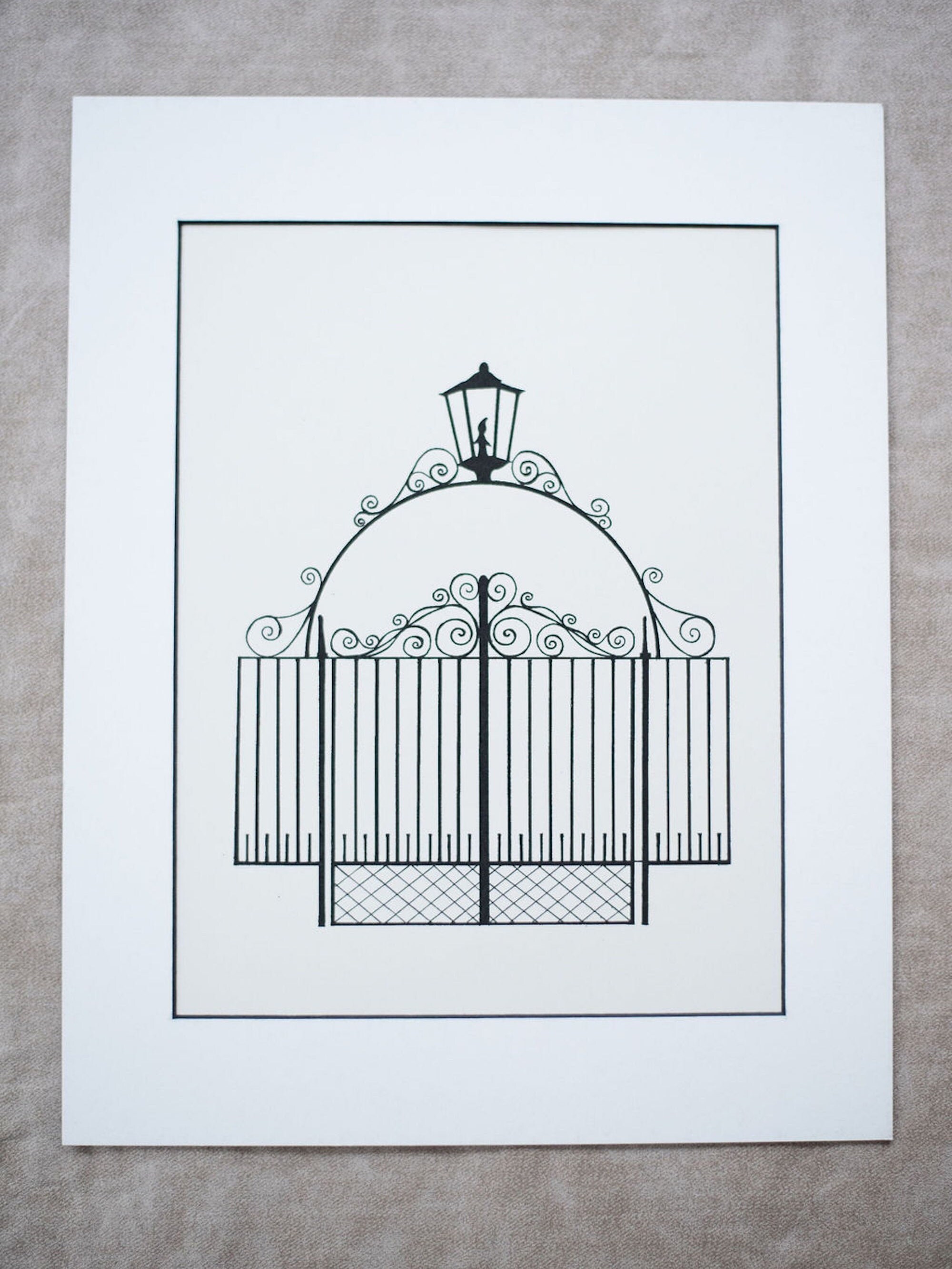 Charleston Art Print, Charleston SC Print, Charleston Gates, Charleston