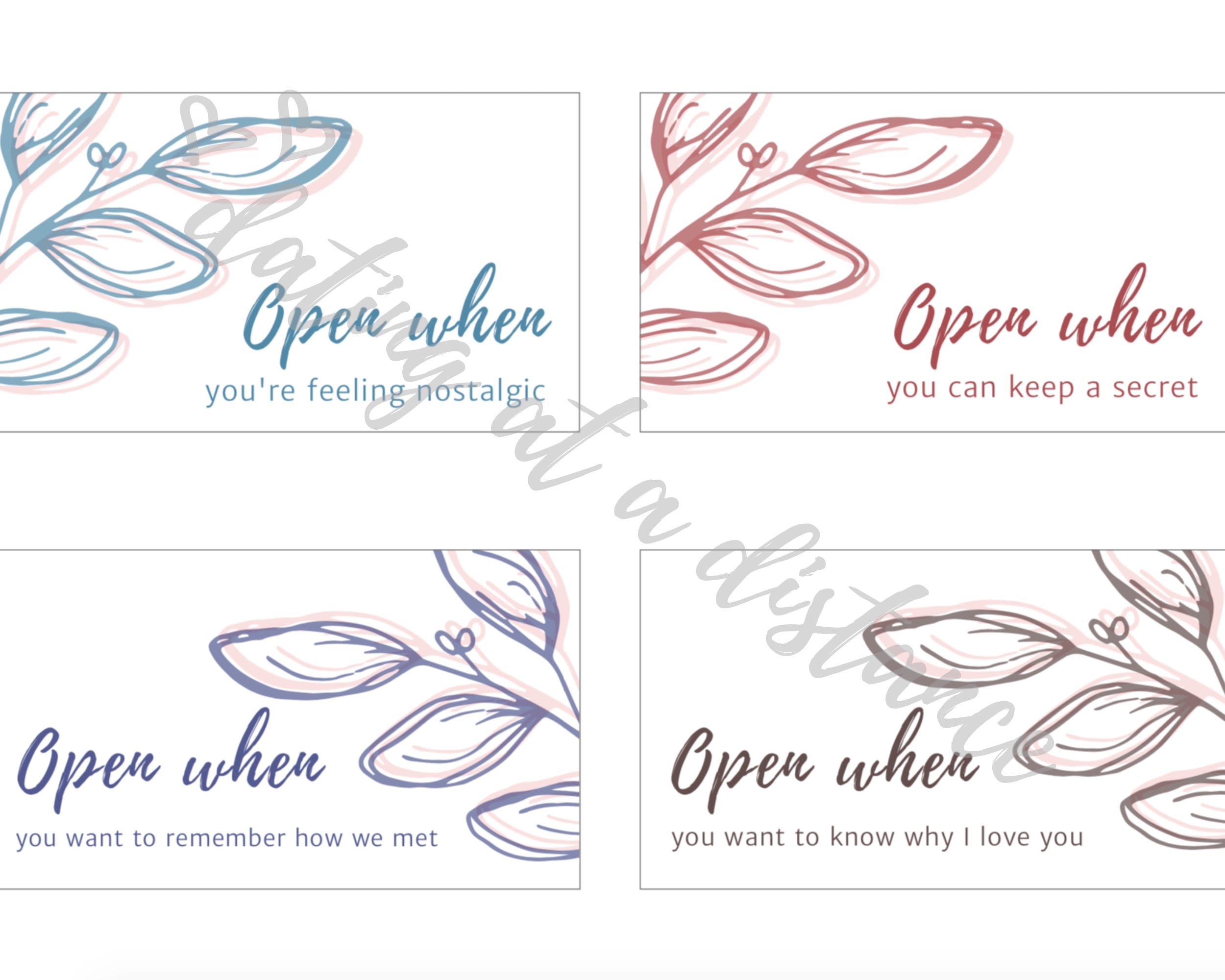 32 Open When Letter Printable Envelope Labels and Stickers | Letter ...