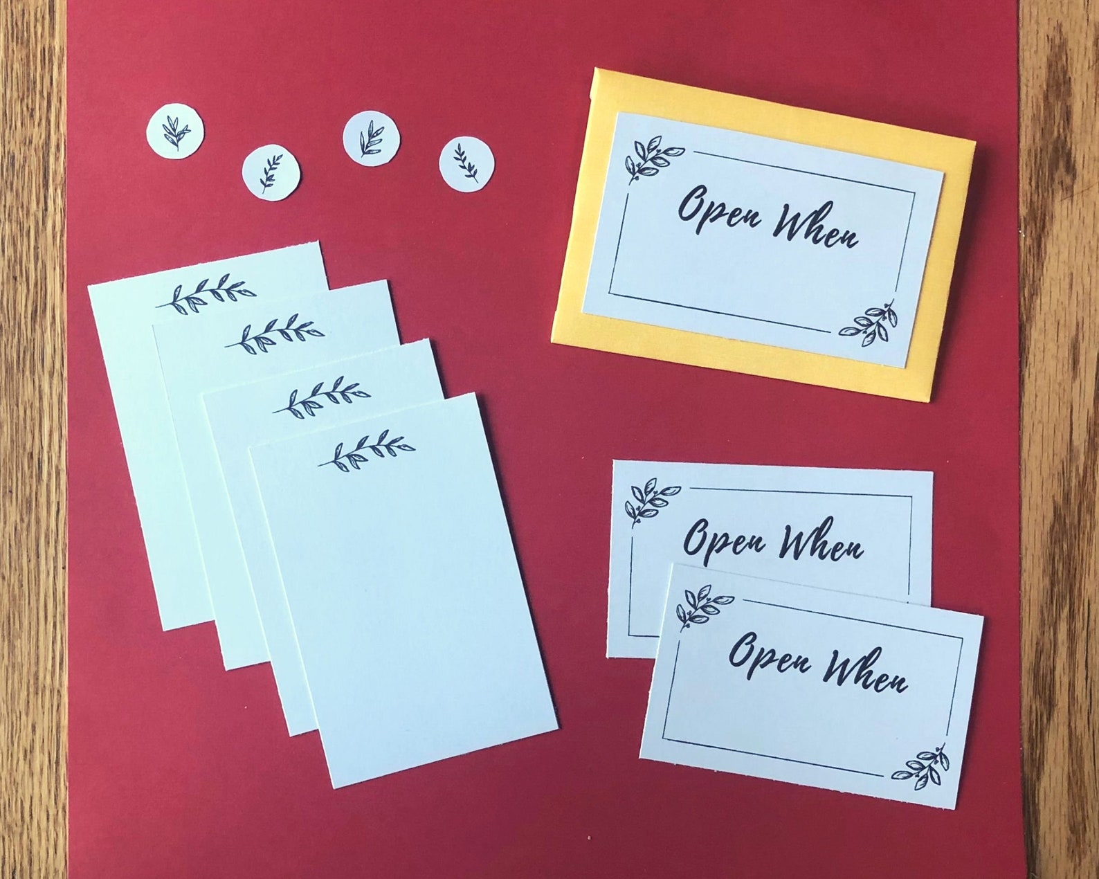 blank open when letters template printable labels envelope etsy