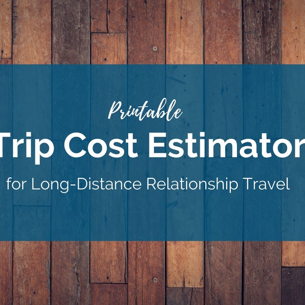 Trip Cost Estimate Template Etsy