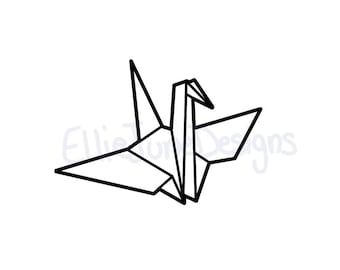 Papierkranich | Gefesselt | Draco Malfoy inspiriert | Schnittdatei | Digitaler Download | Datei | Png | Pdf | .jpg | Cricut | Silhouette
