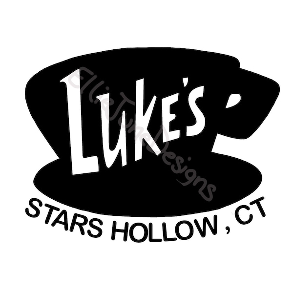 Luke's Diner Svg | Gilmore Girls | Png | Jpg | Pdf | Digital Cut File | Instant Download | Cricut | Silhouette