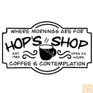 Hop&#39;s Shop SVG PNG JPG Decal Vinyl Image Download Design voor cricut of silhouet