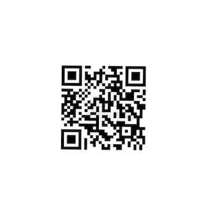 May include: Black and white QR code.