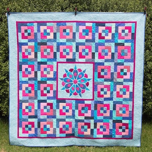 Winter Blüte Mandala PDF Quilt Anleitung