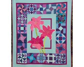 Lilies for Lily Quilt Pattern PDF Flower Applique