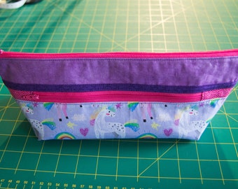 PDF Three Zipper Pencil Case / Pouch Pattern