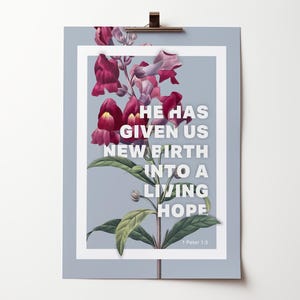 1 Peter 1 verse 3 poster