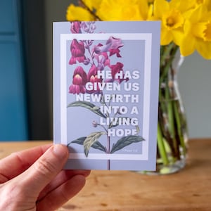 Pack de tarjetas de felicitación cristianas de Pascua/Bautismo con sobres.