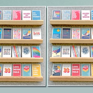 40 christliche Postkarten. Moderne Bibel Vers Kunst.