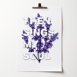 Then sings my soul, Christian poster, Inspired by the hymn &#39;How great thou art&#39;