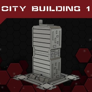 City Building 1 - 6mm Sci-Fi City Terrain STL files