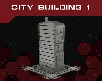 City Building 1 - 6mm Sci-Fi City Terrain STL files