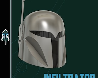 The Infiltrator - Mandalorian Cosplay Helmet (Digital Download)