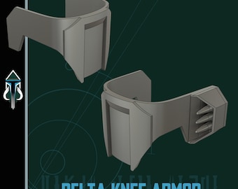 Delta Knee Armor - Mandalorian Cosplay Armor (Digital Download)