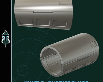 Mandalorian Mission Adaptable Gauntlet System 0 - Mandalorian Cosplay Armor (Digital Download)