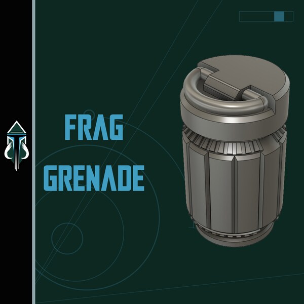 Frag Grenade - Mandalorian Cosplay Prop (Digital Download)