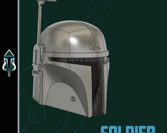 The Soldier - Mandalorian Cosplay Helmet (Digital Download)
