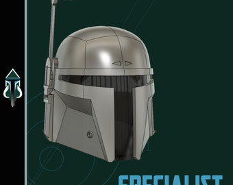 The Specialist - Mandalorian Cosplay Helmet (Digital Download)