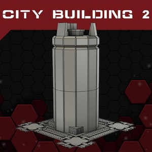 City Building 2 - 6mm Sci-Fi City Terrain STL files