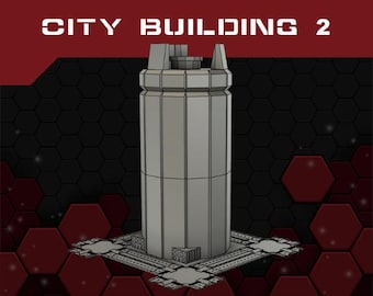 City Building 2 - 6mm Sci-Fi City Terrain STL files