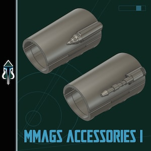 Mandalorian Mission Adaptable Gauntlet System Accessories - Mandalorian Cosplay Armor (Digital Download)