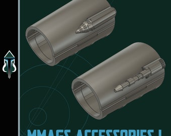 Mandalorian Mission Adaptable Gauntlet System Accessories - Mandalorian Cosplay Armor (Digital Download)