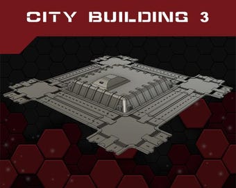 City Building 3 - 6mm Sci-Fi City Terrain STL files