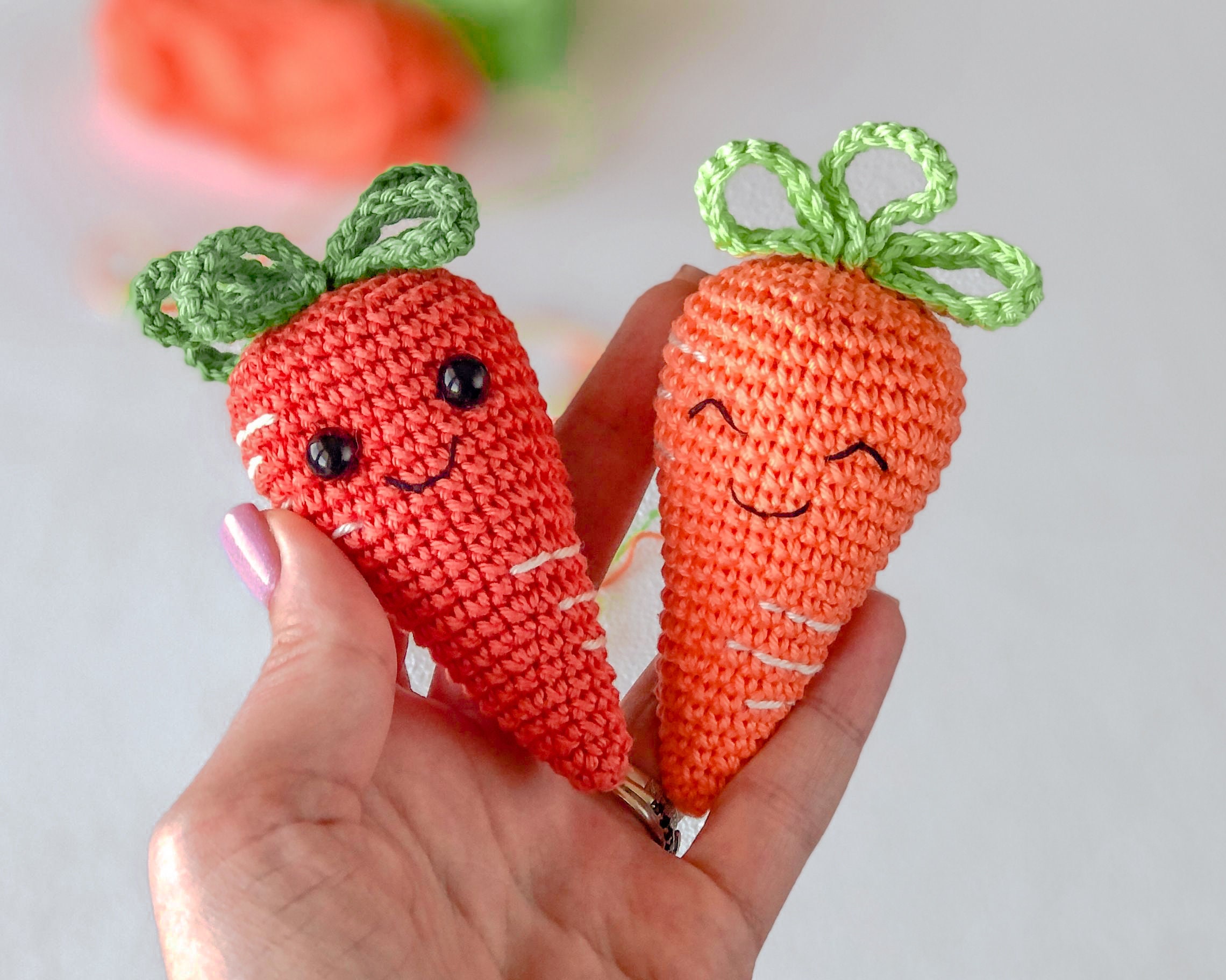 CROCHET CARROT PATTERN Amigurumi Carrot Crochet Vegetable Etsy