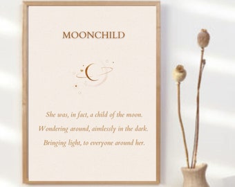 Moonchild printable wall art