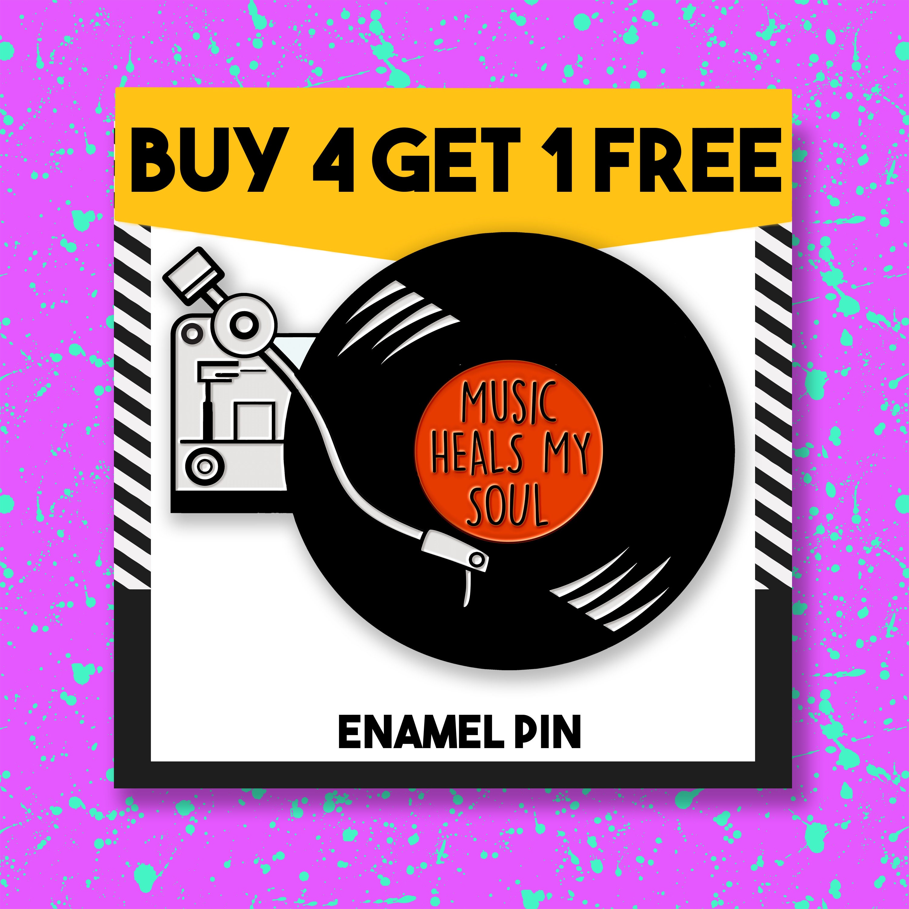 Trendy Vinyl Record Enamel Pin Music Artsy Enamel Pins Custom | Etsy