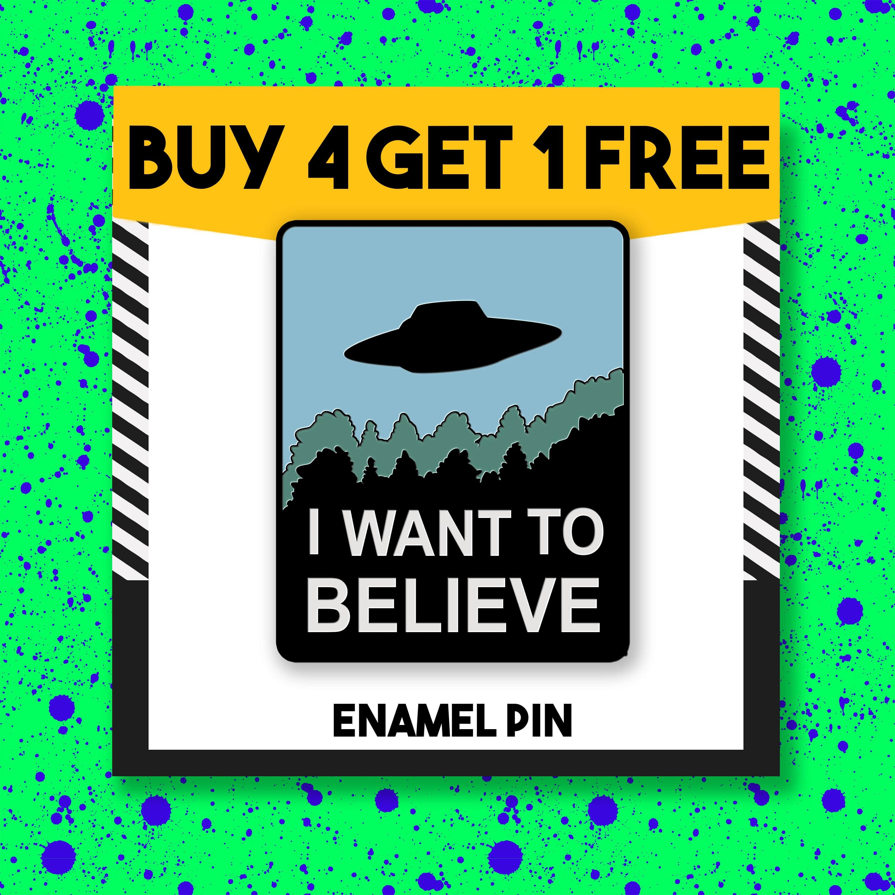 X-Files I Want To Believe Enamel Pin Nasa Alien Enamel Pins Pin Sale …